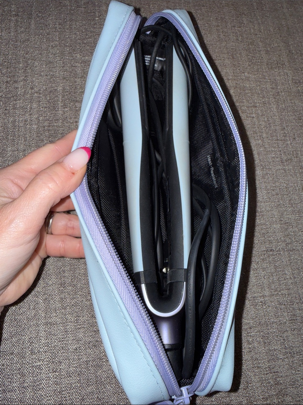 GHD flat iron in travel case UK plug